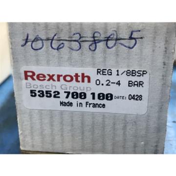 LOT OF 5 Origin REXROTH 5352700100 4-WAY PRESSURE VALVE REGLATOR REG 1/8BSP