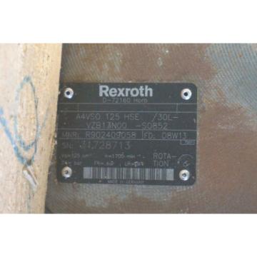 Origin REXROTH A4VSO 125 HSE DISPACEMENT pumps A4VSO125HSE