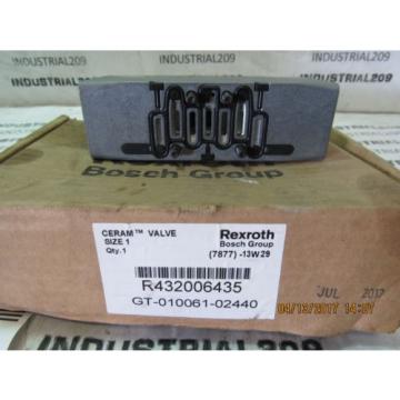 REXROTH CERAM VALVE RT32006435 GT-010061-02440 Origin