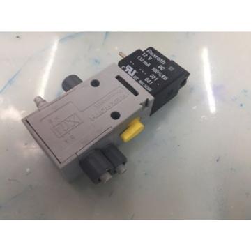 REXROTH R432008662 P-026641-004 4way Single Solenoid 12V DC Pneumatic Valve