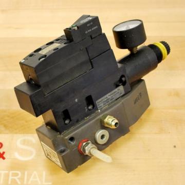 Rexroth 2611-0-9110-1 Pneumatic Valve, 24 VDC 2W Coil, Valve amp; Block - USED