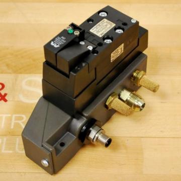 Rexroth 261-108-110-0 Pneumatic Valve, 24 VDC 2W Coil, 049-384-580-2 Valve