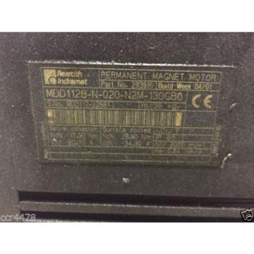 Rexroth Indramat Permanent Magnet Motor Serial # MDD112-22581