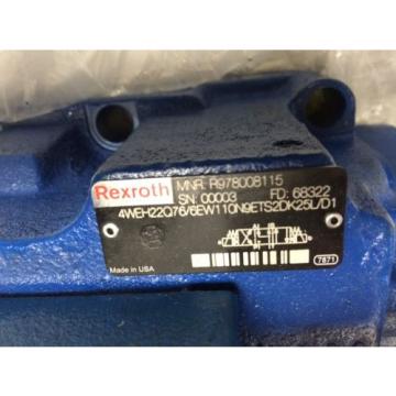 Origin REXROTH R900904406 HYDRAULIC VALVE,R978008115,4WE6J61/EW110N9DK25L,823274 CE