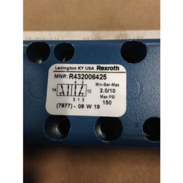 REXROTH R432006425 PNEUMATIC SOLENOID VALVE GT-10061-00440 150 MAX PSI Origin A1