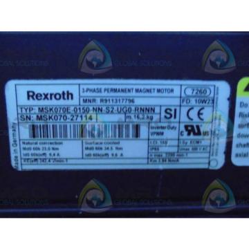 REXROTH MSK070E-0150-NN-S2-UGO-RNNN MAGNET MOTOR Origin NO BOX