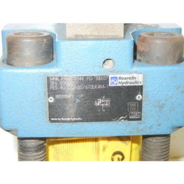 REXROTH FES 40 CC-30/670LK4M-1 USED PROPORTIONAL VALVE FES40CC30670LK4M1