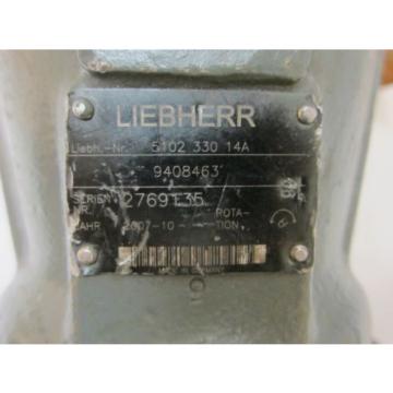 Rexroth Liebherr A2FM63/61W-VAB010 9408463 Hydraulic Motor  5102 330 14A 