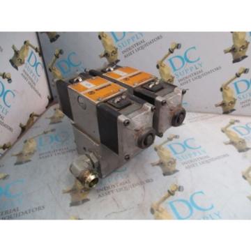 REXROTH 4WE10G21/AW110NZ4V 4 WAY SOLENOID VALVES WITH MANIFOLD ASSEMBLY