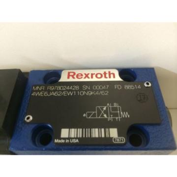 Origin REXROTH HYDRAULIC DIRCTIONAL SOLENOID VALVE R978024428 4WE6JA62/EW110N9K4/62