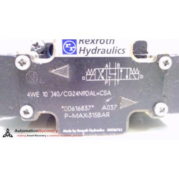 REXROTH 4WE 10 J40/CG24N9DAL, HYDRAULIC DIRECTIONAL VALVE, #214260