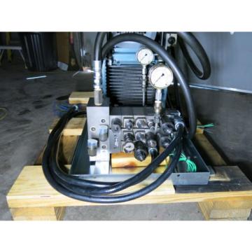 5 HP 105 GPM 2000 PSI Hydraulic Power Supply With Control Valves Sharp