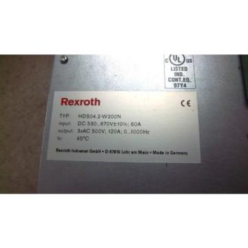 REXROTH INDRAMAT DRIVE CONTROL HDS042-W200N USED HDS042W200N