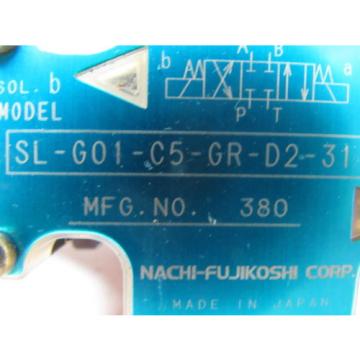 Nachi SL-G01-C5-R-D2-31 Hydraulic Solenoid Directional Control Valve Wet Type