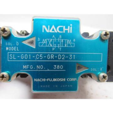 Nachi SL-G01-C5-R-D2-31 Hydraulic Solenoid Directional Control Valve Wet Type