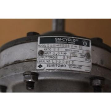 Sumitomo - SM Cyclo - CHH4085Y21 - Ratio 21 - Input 54 - HP 1750 RPM - TORQ 378