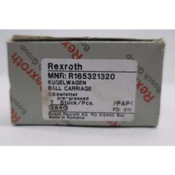 Origin REXROTH R165321320 BALL RAIL RUNNER BLOCK LINEAR BEARING D552109