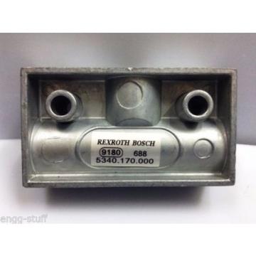 REXROTH / BOSCH / WABCO 5340170000  SHUTTLE VALVE FOR OIL AND AIR, M14X15