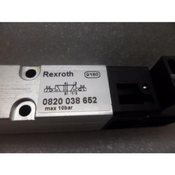 BOSCH REXROTH 0820 038 652 PNEUMATIC DIRECTIONAL VALVE 24 VDC 0820038652 NOS