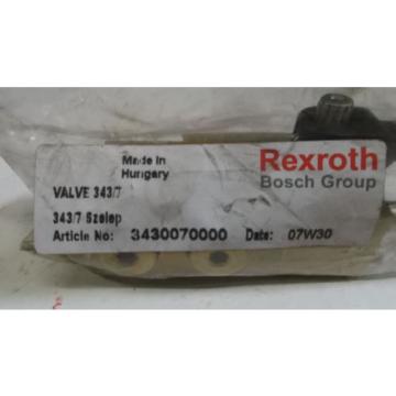 REXROTH VALVE 3430070000 USED