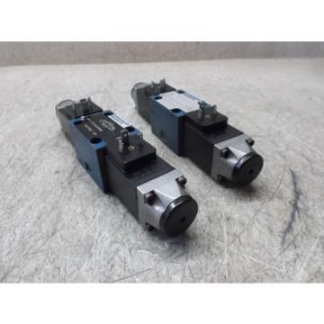 MANNESMANN REXROTH 4WE 6 E53/AG24N9K4 VALVE LOT OF 2 USED