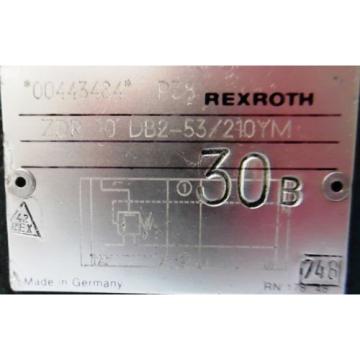 REXROTH, HIGH PRESSURE REDUCING VALVE, ZDR10DB2-53/210YM, 00443484