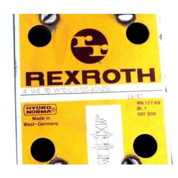 REXROTH 4 WE 10 W10/LW120-60NZ5L VALVE 4WE10W10LW12060NZ5L