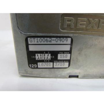 Rexroth GT10062-0909 2-Position Double Solenoid Valve 24VDC 4-Pin ISO 1