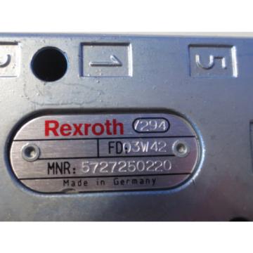 MANNESMANN REXROTH VALVE /294 FD:03W42  FD03W42