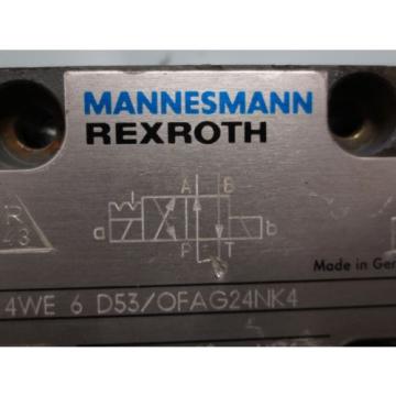 REXROTH  VALVE 4WE 6 D53/OFAG24NK4 4WE6D53/OFAG24NK4 4WE 6 D53/0FAG24NK4