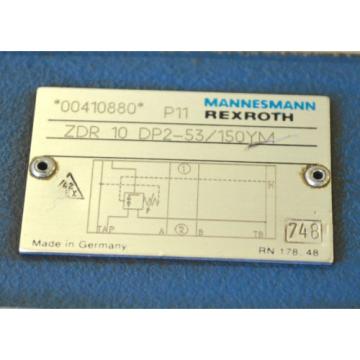 Rexroth Mannesmann ZDR10DP2-53/150YM Druckreduzierventil HYDRAULIC VALVE