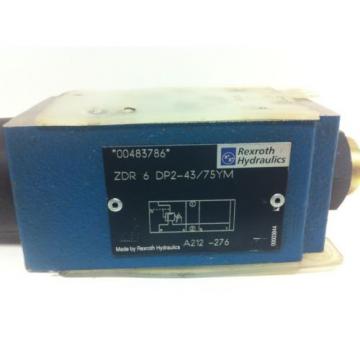 Origin / NOS REXROTH PRESSURE REGULATING VALVE ZDR-6-DP2-43/75YM