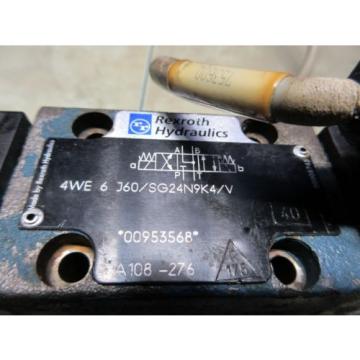 REXROTH SOLENOID VALVE 4WE 6 J60/SG24N9K4/V 00953568 4WE6J60/SG24N9K4/V