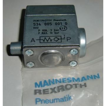 REXROTH Pneumatik Rückschlagventil 1/8#034; Zoll 5340050010 NON-RETURN VALVE NEU