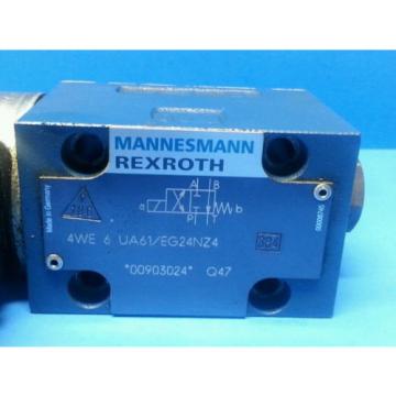 MANNESMANN REXROTH  4WE 6 UA61/EG24NZ4 CONTROL VALVE 00903024 Q47