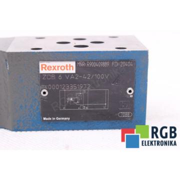 ZDB6VA2-42/100V R900409889 PRESURE RELIEF VALVE REXROTH ID16594