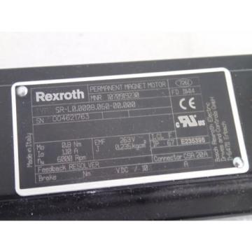 Origin BOSCH REXROTH MNR 1070919230 SR-L00008060-00000 PERMANENT SERVO MOTOR