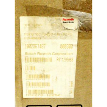 REXROTH BOSCH R911299886 3-PHASE SERVO MOTOR MSK070C-0450-NN-S2-UP0-RNNN NIB