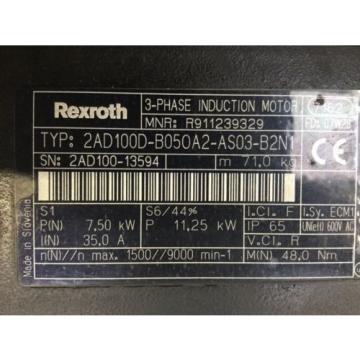 REXROTH  3-Phase Induction Motor 2AD100D-B050A2-AS03-B2N1