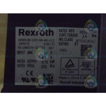 REXROTH  MSM040B-0300-NN-M0-CC0  SERVO MOTOR USED