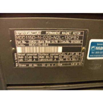 Rexroth / Indramat MDD115D-N-020-N2L-130PB2 Servo Motor, p/n: 259532