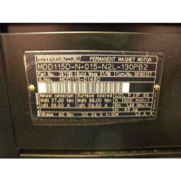 Rexroth / Indramat MDD115D-N-015-N2L-130PB2 Servo Motor, p/n: 267195