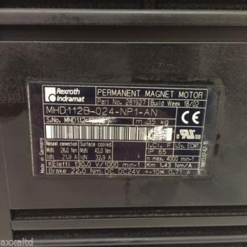 Servo Motor 281927 Rexroth Indramat MHD112B-024-NP1-AN