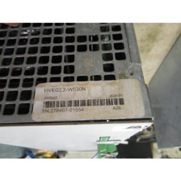 INDRAMAT REXROTH POWER SUPPLY ECO DRIVE HVE032-W030N HVE032-W030N REV K06/00