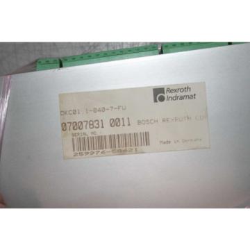 Bosch Rexroth Indramat DKC011-040-7-FW Digital AC Servo Controller / Drive K06