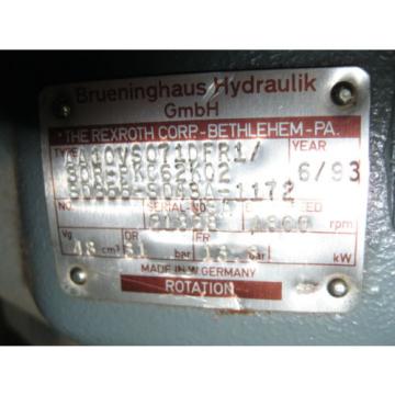 REXROTH HYDRAULIC MOTOR AA10VS071DFR1, 1800RPM Motor