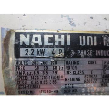 NACHI HYDRAULIC MOTOR PUMP LTIS90-NR PVS-1B-22N1-U-11 UPV-1A-22N1-22AG-4-4412B