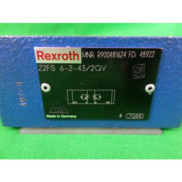 Rexroth Z2FS 6-2-43/2QV Stackable Flow Control Valve