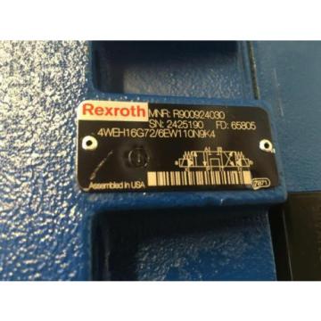 REXROTH DIRECTIONAL VALVE 4WEH16G72/6EW110N9K4-R900924030-Origin