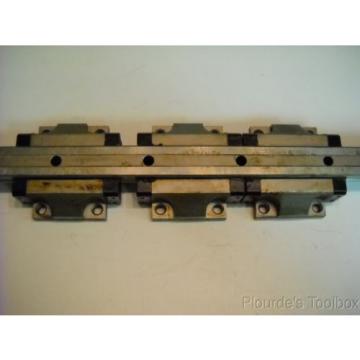 Lot 6 Bosch Rexroth 1651-71X-10 Star Linear Motion Guide Bearings amp; 2 Rails